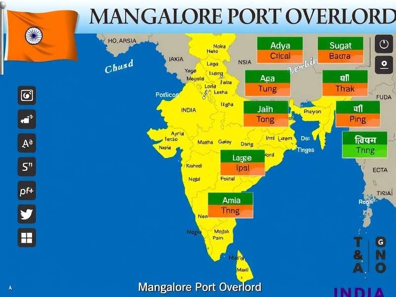 Mangalore Port Overlord Cover - Indian Cargo Ships, Fishermen & Port Operations in a Coastal Setting